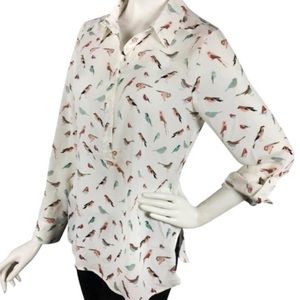 Ann Taylor Bird shirt